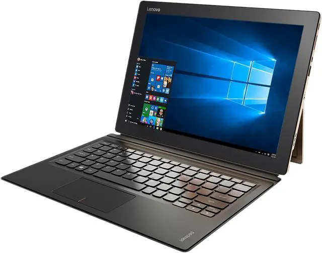 Alt view image 4 of 5 - Lenovo IdeaPad Miix 700 80QL0000US Intel Core M3 6Y30 (0.90 GHz) 4 GB Memory 64 GB 12" Touchscreen 2160 x 1440 2-in-1 Laptop Windows 10 Pro