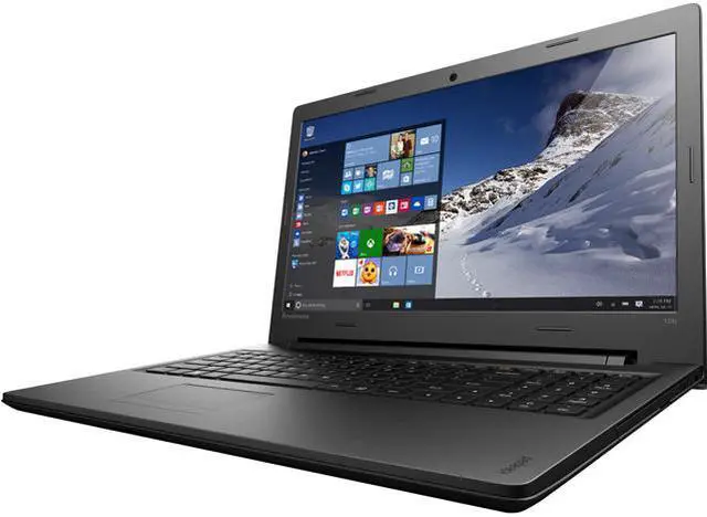 Main image of Lenovo Laptop IdeaPad 100 Intel Core i5-5200U 4GB Memory 1TB HDD Intel HD Graphics 5500 15.6" Windows 10 Home 80QQ00JGUS