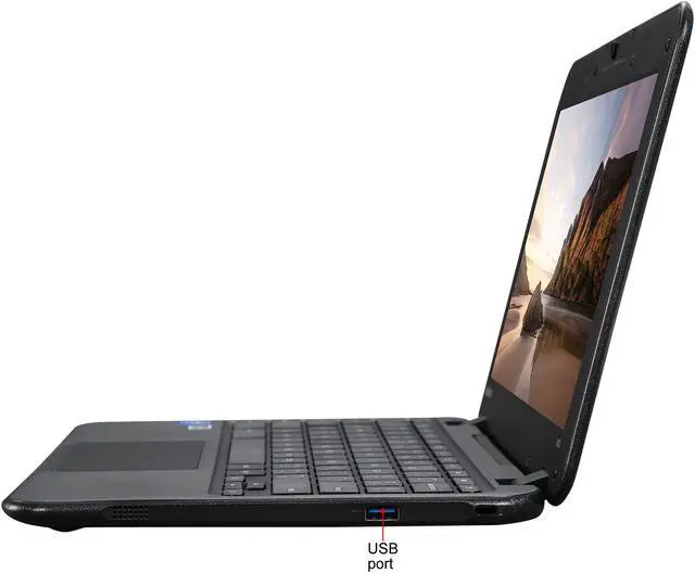 Alt view image 3 of 8 - Lenovo N22 (80SF0001US) Chromebook Intel Celeron N3050 (1.60 GHz) 4 GB Memory 16 GB eMMC 11.6" Chrome OS