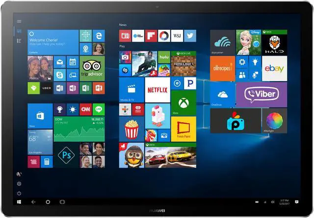 Alt view image 8 of 16 - Huawei MateBook E Signature Edition Intel Core M3 7Y30 (1.00 GHz) 4 GB Memory 128 GB SSD 12" Touchscreen 2160 x 1440 2-in-1 Laptop Windows 10 Home 64-Bit