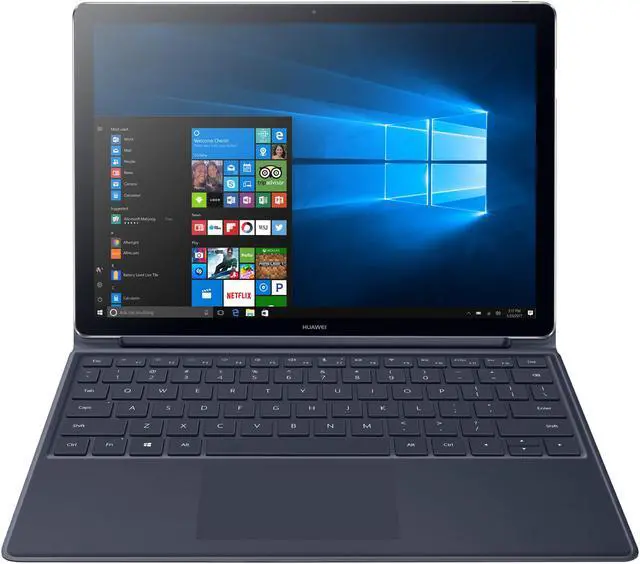 Alt view image 2 of 16 - Huawei MateBook E Signature Edition Intel Core M3 7Y30 (1.00 GHz) 4 GB Memory 128 GB SSD 12" Touchscreen 2160 x 1440 2-in-1 Laptop Windows 10 Home 64-Bit