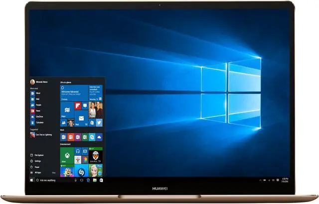 Alt view image 4 of 15 - Huawei Laptop MateBook X Signature Edition Watt-W19A Intel Core i7 7th Gen 7500U (2.70 GHz) 8 GB LPDDR3 Memory 512 GB SSD Intel HD Graphics 620 13.0" Windows 10 Home 64-Bit (US Warranty)