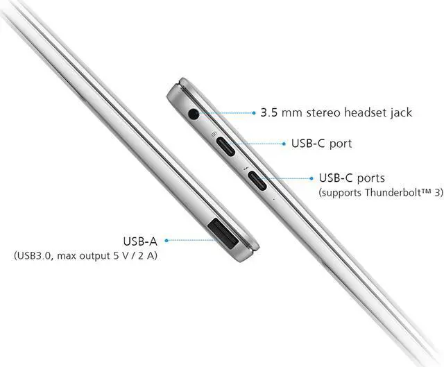 Alt view image 6 of 7 - Huawei Laptop MateBook X Pro Intel Core i5-8250U 8GB Memory 256 GB PCIe NVMe SSD Intel UHD Graphics 620 13.9" Touch Screen Windows 10 Home 64-Bit 53010BVV