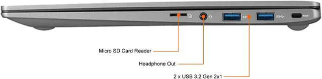 Alt view image 4 of 7 - LG Gram 15Z95N-G.AAC6U1-R Intel Core i5 11th Gen 1135G7 (2.40GHz) 16 GB Memory 512 GB SSD Intel Iris Xe Graphics 15.6" Windows 10 Home 64-bit (Certified Refurbished) Grade A