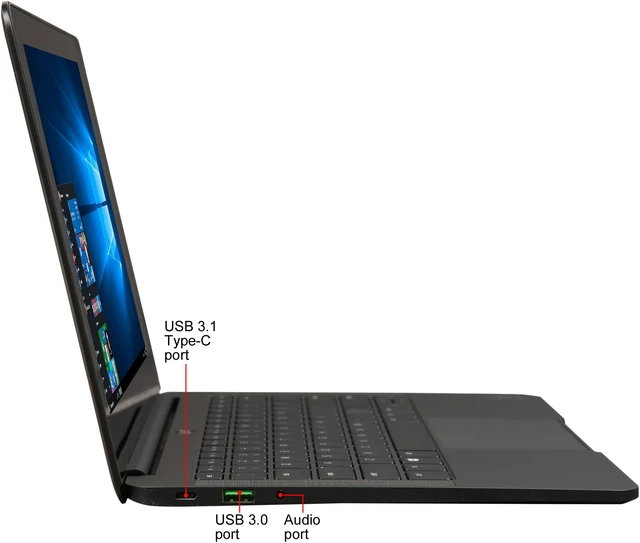 Alt view image 4 of 8 - Razer Blade Stealth 12.5" Intel Core i7-6500U 8GB Memory LPDDR3 1866 512GB SSD Windows 10 Home 64-Bit RZ09-01682E22-MSU1