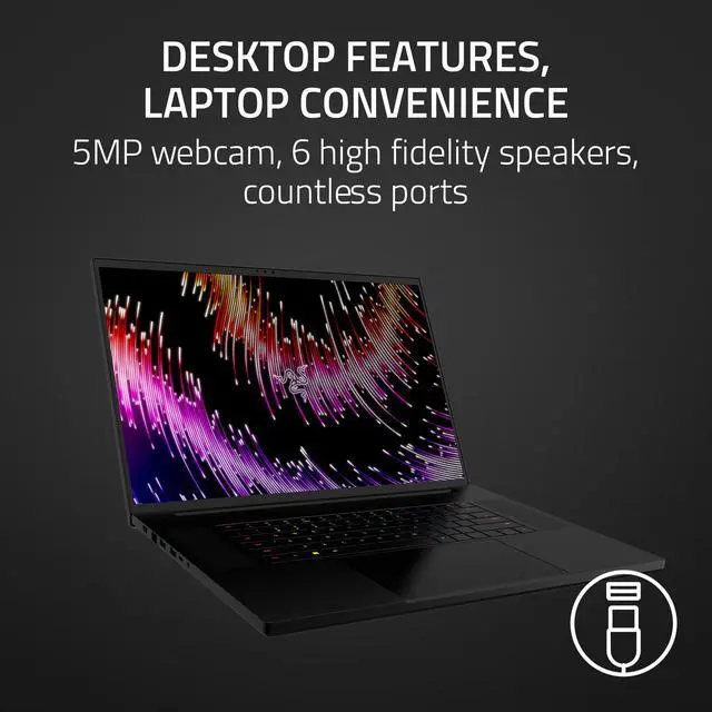 Alt view image 12 of 14 - Razer Blade 18 - 18.0" QHD+ 240 Hz - Intel Core i9 13th Gen 13950HX (2.20GHz) - NVIDIA GeForce RTX 4080 Laptop GPU - 32 GB DDR5 5600MHz - 1 TB SSD - Windows 11 Home - Gaming Laptop (RZ09-0484TEH3-R3U1 )