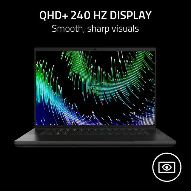 Alt view image 10 of 15 - Razer Blade 16 - 16" DUAL-MODE (UHD+ 120Hz/FHD+ 240Hz) Mini-LED - 13th Gen Intel Core i9 13950HX - NVIDIA GeForce RTX 4070 Laptop GPU - 32GB DDR5 - 1TB PCIe SSD - Win11 Home - Gaming Laptop (RZ09-0483SEJ3-R3U1)