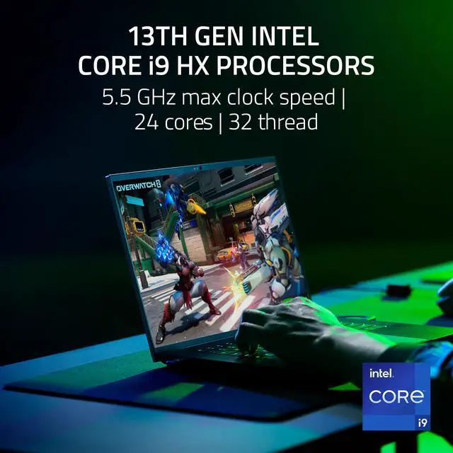 Alt view image 14 of 15 - Razer Blade 16 - 16" DUAL-MODE (UHD+ 120Hz/FHD+ 240Hz) Mini-LED - 13th Gen Intel Core i9 13950HX - NVIDIA GeForce RTX 4070 Laptop GPU - 32GB DDR5 - 1TB PCIe SSD - Win11 Home - Gaming Laptop (RZ09-0483SEJ3-R3U1)