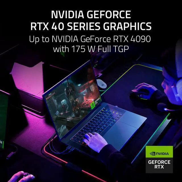 Alt view image 15 of 15 - Razer Blade 16 - 16" DUAL-MODE (UHD+ 120Hz/FHD+ 240Hz) Mini-LED - 13th Gen Intel Core i9 13950HX - NVIDIA GeForce RTX 4070 Laptop GPU - 32GB DDR5 - 1TB PCIe SSD - Win11 Home - Gaming Laptop (RZ09-0483SEJ3-R3U1)