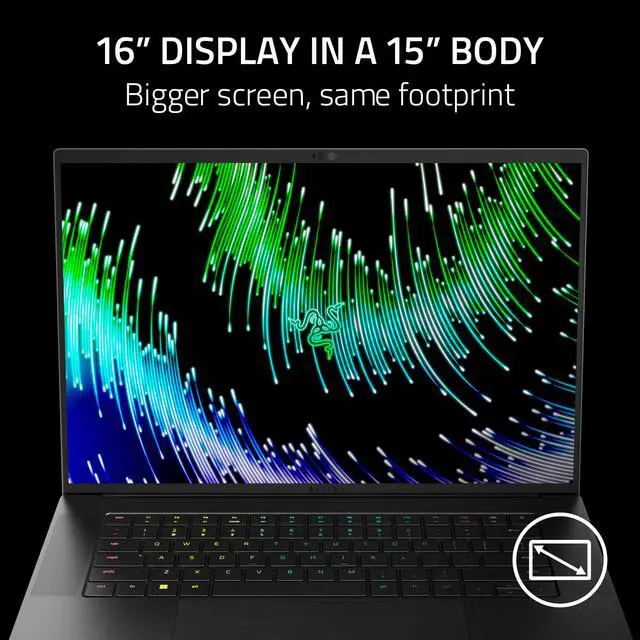 Alt view image 10 of 13 - Razer Blade 16 - 16.0" Dual-Mode - Intel Core i9 13th Gen 13950HX (2.20GHz) - NVIDIA GeForce RTX 4080 Laptop GPU - 32 GB DDR5 - 1 TB PCIe SSD - Windows 11 Home 64-bit - Gaming Laptop (RZ09-0483TEM3-R3U1)