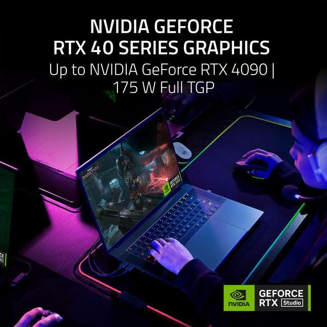 Alt view image 15 of 16 - Razer Blade 16 - 16" GeForce RTX 4090 Laptop GPU - Intel Core i9-14900HX  - 32GB Memory - 2 TB PCIe SSD - Windows 11 Home 64-bit - Gaming Laptop - 240 Hz OLED (RZ09-05102EN4-R3U1 )