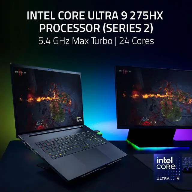 Alt view image 6 of 10 - Razer Blade 18 - 18" GeForce RTX 5080 Laptop GPU - Intel Core Ultra 9 275HX  - 32GB Memory - 1TB SSD M.2 NVMe PCIe 4.0 SSD - Windows 11 Home - Gaming Laptop - 240 Hz (RZ09-05298ER3-R3U1 )