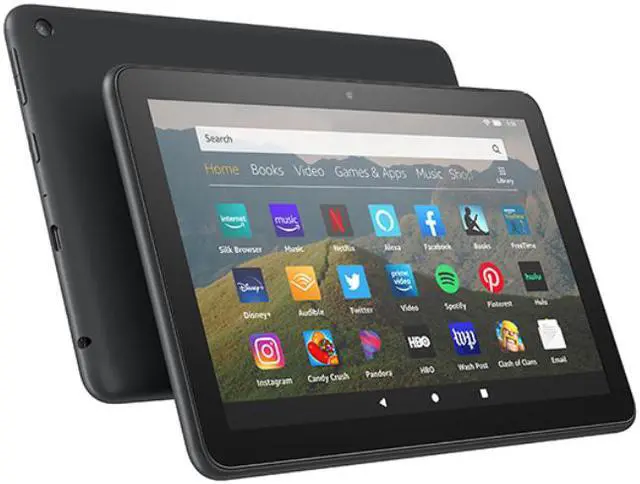 Alt view image 2 of 3 - Amazon Fire HD 8 Tablet - 8" HD display - 32 GB - Black  B07TMJ1R3X