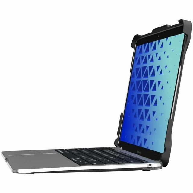 Alt view image 3 of 3 - MAXCases Extreme Shell-L for MacBook Air 13.6" (2022 M2) & MacBook Air 13.6 M3/M4 (A3113) (Black/Clear) - AP-ESL-MBA-13M2-BCLR