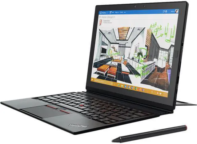 Main image of ThinkPad Intel Core m5-6Y57 8GB Memory 256 GB SSD Intel HD Graphics 515 12.0" Touch Screen 2160 x 1440 2-in-1 Laptop Windows 10 Pro 64-Bit X1 (20GG001KUS)