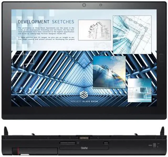 Alt view image 9 of 20 - ThinkPad Intel Core m5-6Y57 8GB Memory 256 GB SSD Intel HD Graphics 515 12.0" Touch Screen 2160 x 1440 2-in-1 Laptop Windows 10 Pro 64-Bit X1 (20GG001KUS)