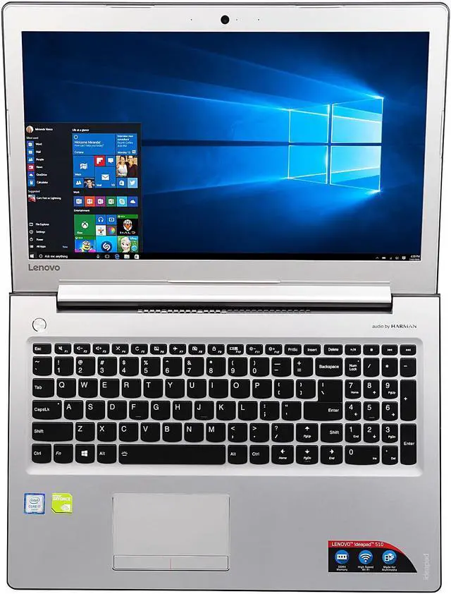 Alt view image 6 of 8 - Lenovo Laptop IdeaPad 510 Intel Core i7-6500U 12 GB DDR4 Memory 1TB HDD NVIDIA GeForce 940MX 15.6" Non-Touch Screen Windows 10 Home 64-Bit 80SR004QUS