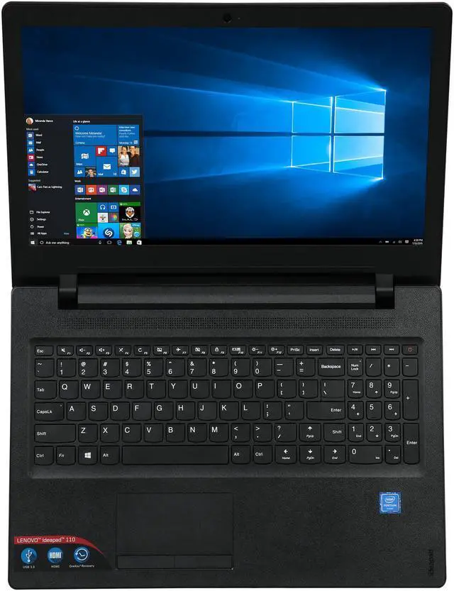 Alt view image 6 of 8 - Lenovo Laptop Ideapad 110 Intel Pentium N3710 4GB Memory 1TB HDD Intel HD Graphics 405 15.6" Non-Touch Screen Windows 10 Home 80T70011US