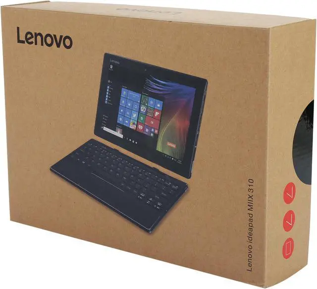 Alt view image 16 of 16 - Lenovo Miix 310 (80SG001FUS) Intel Atom x5-Z8350 (1.44 GHz) 2 GB Memory 64 GB eMMC Intel HD Graphics 400 10.1" Touchscreen 1280 x 800 2-in-1 Tablet Windows 10 Home 64-Bit