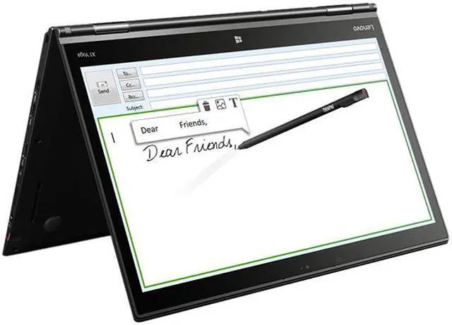 Alt view image 3 of 20 - Lenovo Thinkpad X1 Yoga 20FQ003UUS Intel Core i7 6th Gen 6600U (2.60 GHz) 16 GB Memory 256 GB SSD 14" Touchscreen 1920 x 1080 2-in-1 Laptop Windows 10 Pro 64-Bit