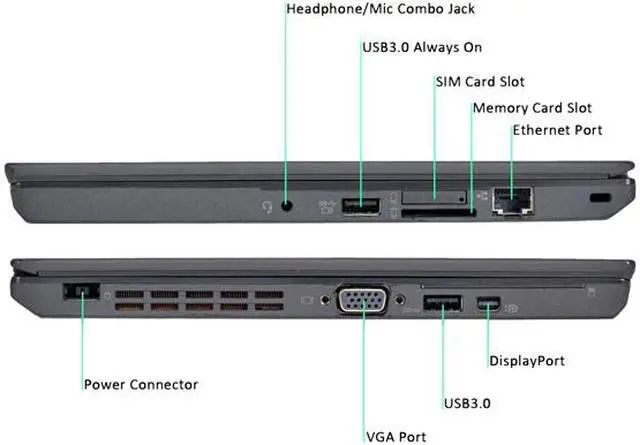 Alt view image 3 of 3 - Lenovo Grade A Laptop X240 Intel Core i5 4th Gen 4300U (1.90 GHz) 8 GB Memory 500 GB HDD Intel HD Graphics 4400 12.5" Windows 10 Pro 64-Bit