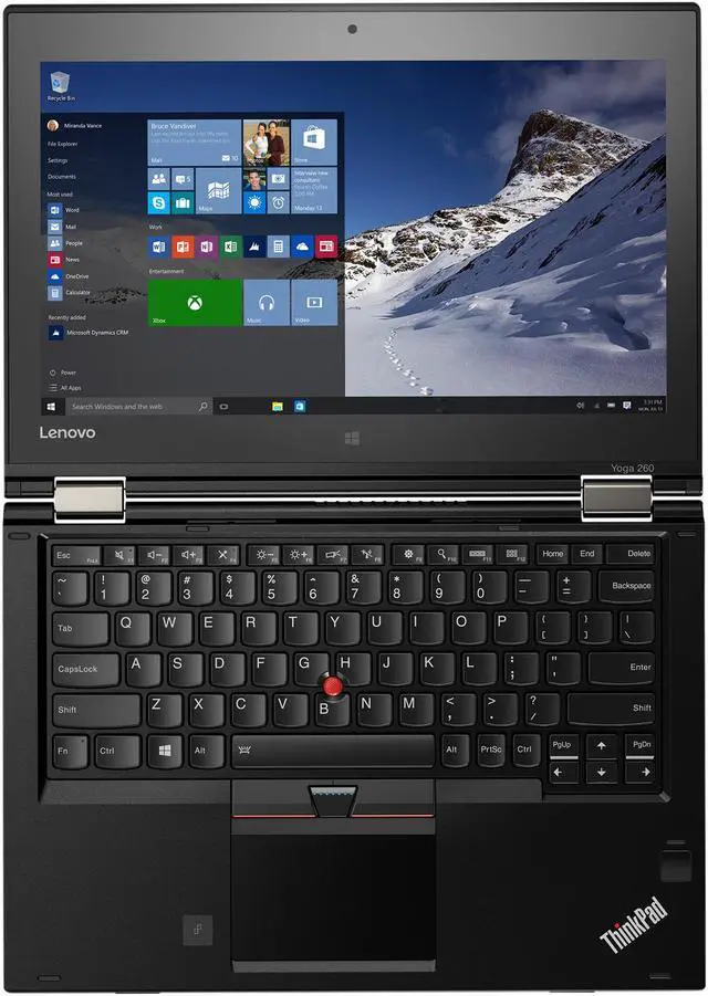 Alt view image 5 of 18 - Lenovo Thinkpad Yoga 260 20FD003RUS Intel Core i5 6th Gen 6200U (2.30 GHz) 8 GB Memory 180 GB SSD 12.5" Touchscreen 1366 x 768 2-in-1 Laptop Windows 10 Pro 64-Bit