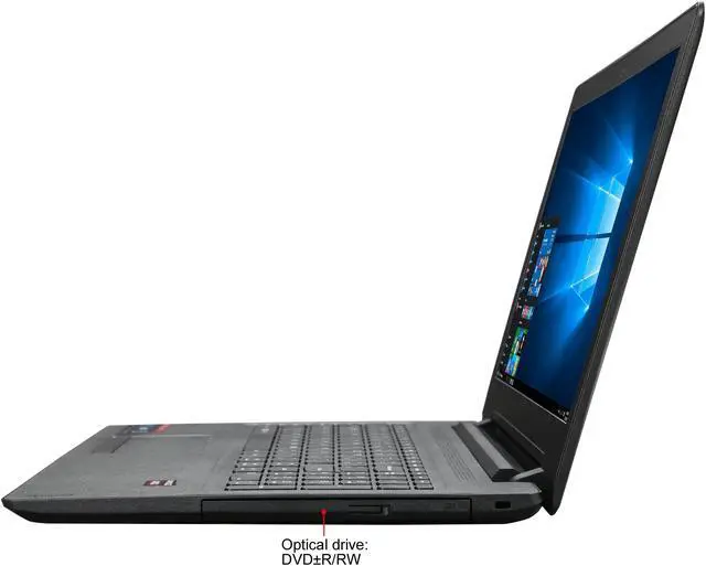 Alt view image 2 of 8 - Lenovo IdeaPad 110 80TR001DUS AMD A9-Series A9-9400 (2.40 GHz) 8 GB Memory 1 TB HDD AMD Radeon R5 Series 15.6" Windows 10 Home 64-Bit Like New Open Box