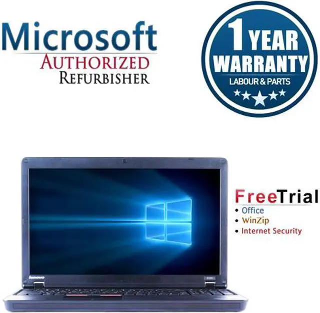 Main image of Refurbished Lenovo ThinkPad Edge E520 15.6" Intel Core i5-2430M 2.4GHz 4GB DDR3 120GB SSD DVD Windows 10 Professional 64 Bits 1 Year Warranty