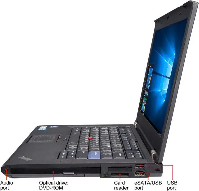 Alt view image 2 of 8 - Lenovo 14.0" 2.60GHz 4GB Memory 160GB SSD Windows 10 Pro 64-Bit