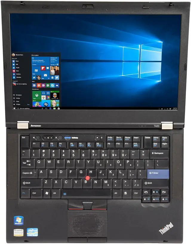 Alt view image 6 of 8 - Lenovo 14.0" 2.60GHz 4GB Memory 160GB SSD Windows 10 Pro 64-Bit