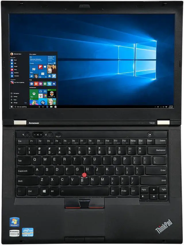 Alt view image 6 of 8 - Lenovo B Grade Laptop ThinkPad Intel Core i5-3210M 8GB Memory 128 GB SSD Intel HD Graphics 4000 14.0" Non-Touch Screen Windows 10 Pro 64-Bit T430