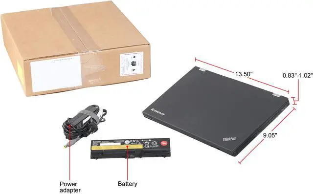 Alt view image 8 of 8 - Lenovo B Grade Laptop ThinkPad Intel Core i5-3210M 8GB Memory 128 GB SSD Intel HD Graphics 4000 14.0" Non-Touch Screen Windows 10 Pro 64-Bit T430