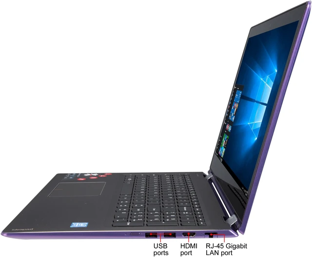 Alt view image 2 of 8 - Lenovo Flex 4 Intel Pentium 4405U 8GB Memory 1TB HDD Intel HD Graphics 520 15.6" 10-point Multi-touch 1920 x 1080 Convertible 2-in-1 Laptop Windows 10 Home 64-Bit 1570 (80SB000LUS)
