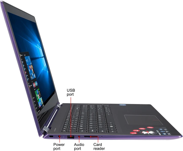 Alt view image 4 of 8 - Lenovo Flex 4 Intel Pentium 4405U 8GB Memory 1TB HDD Intel HD Graphics 520 15.6" 10-point Multi-touch 1920 x 1080 Convertible 2-in-1 Laptop Windows 10 Home 64-Bit 1570 (80SB000LUS)