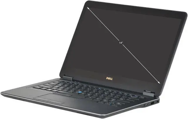 Alt view image 2 of 5 - DELL B Grade Laptop Intel Core i5-4300U 8GB Memory 128 GB SSD Intel HD Graphics 4400 14.0" Non-Touch Screen Windows 10 Pro 64-Bit E7440