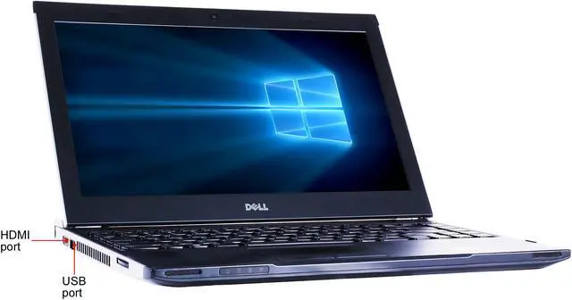 Alt view image 6 of 6 - DELL Grade A Laptop Intel Core i3-2375M 4GB Memory 320GB HDD Intel HD Graphics 3000 13.3" Non-Touch Screen Windows 10 Pro 64-bit 3330