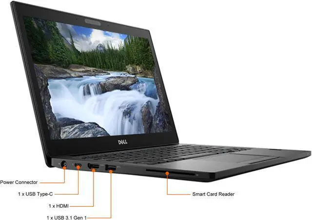 Alt view image 4 of 10 - DELL Grade A Laptop Latitude Intel Core i7-8650U 16GB Memory 256 GB SSD Intel UHD Graphics 620 12.5" Non-Touch Screen Windows 10 Pro 64-bit 7290