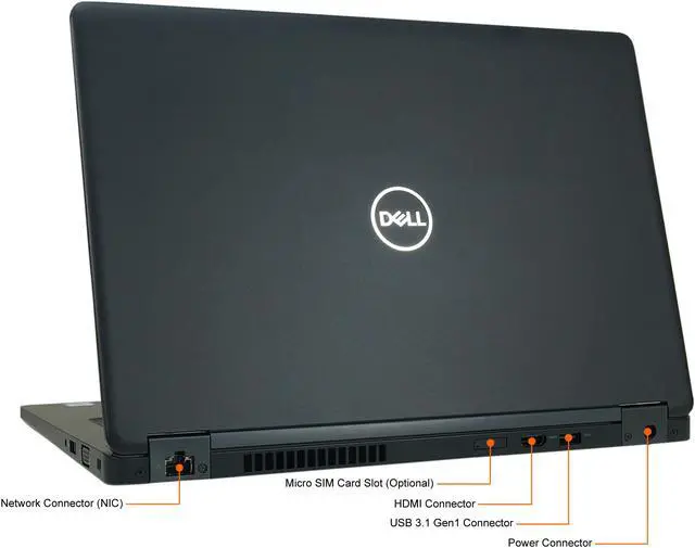 Alt view image 9 of 9 - DELL Grade B Laptop Latitude Intel Core i5-8250U 16GB Memory 256 GB SSD Intel UHD Graphics 620 14.0" Non-Touch Screen Windows 10 Pro 64-bit 5490