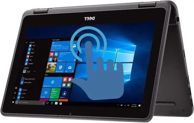 Alt view image 3 of 4 - DELL Laptop 3189 Intel Pentium N4200 (1.10GHz) 4 GB Memory 128 GB SSD Intel HD Graphics 505 11.6" Touchscreen Windows 10 Pro 64-bit Grade C