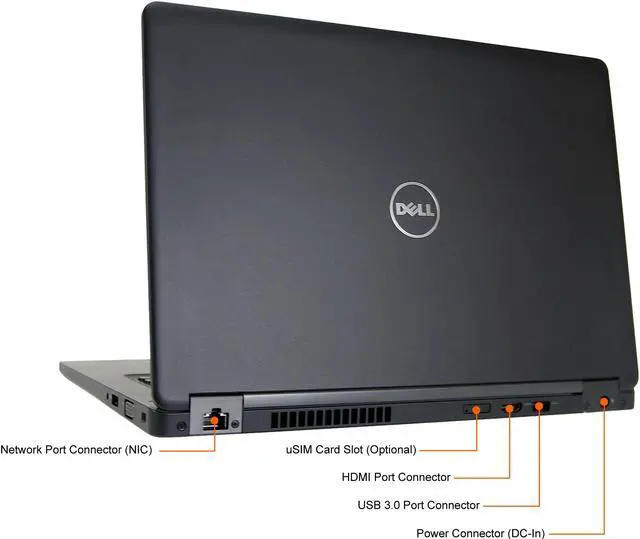Alt view image 9 of 9 - DELL Laptop Latitude 5480 Intel Core i5 7th Gen 7440HQ (2.80GHz) 8 GB Memory 256 GB SSD Intel HD Graphics 630 14.0" Windows 10 Pro 64-bit Grade A