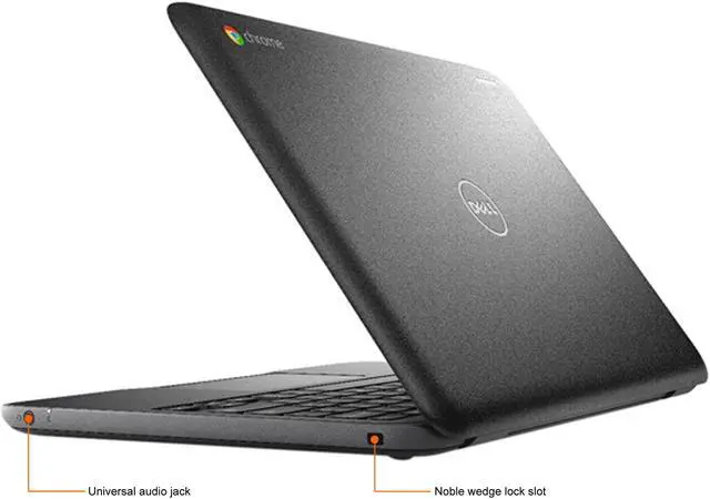 Alt view image 6 of 6 - DELL Grade B Chromebook Intel Celeron N3060 4GB Memory 16 GB eMMC SSD 11.6" Non-Touch Screen Chrome OS Chromebook 11 3180