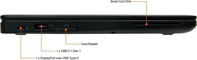 Alt view image 7 of 9 - DELL Grade B Laptop Latitude Intel Core i5-6200U 16GB Memory 256 GB SSD Intel HD Graphics 520 14.0" Non-Touch Screen Windows 10 Pro 64-bit 5480