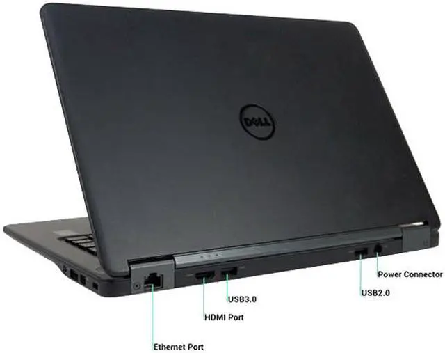Alt view image 5 of 5 - DELL Grade B Laptop Latitude E7250 Intel Core i5 5th Gen 5300U (2.30GHz) 8GB Memory 256 GB SSD 12.5" Windows 10 Pro