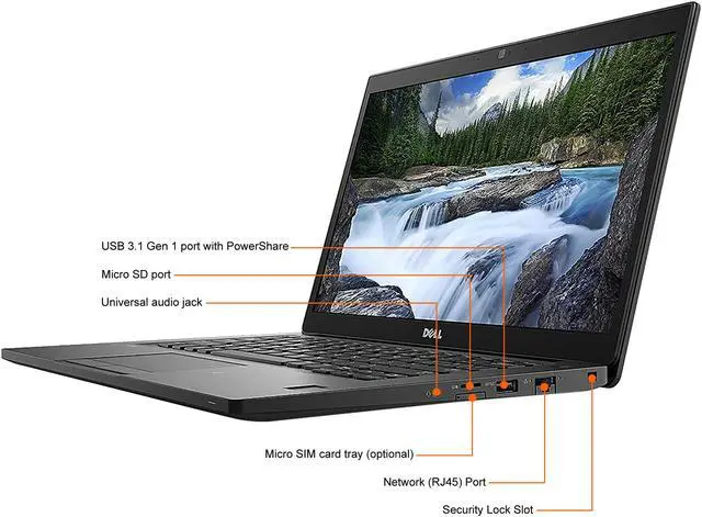 Alt view image 4 of 8 - DELL Grade A Laptop Latitude Intel Core i5-8350U 16GB Memory 256 GB SSD Intel UHD Graphics 620 14.0" Non-Touch Screen Windows 11 Pro 64-bit 7490