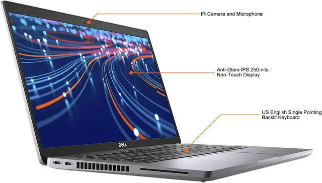 Alt view image 5 of 7 - DELL Laptop Latitude Intel Core i5-1145G7 8GB Memory 256 GB PCIe SSD Intel Iris Xe Graphics 14.0" Non-Touch Screen Windows 10 Pro 64-bit 14-5420