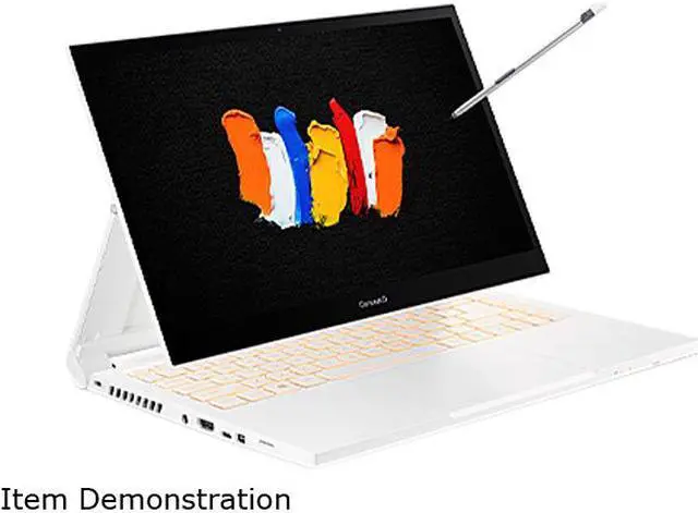 Alt view image 7 of 7 - Acer ConceptD 3 Ezel Intel Core i7-10750H 16GB Memory 512 GB PCIe SSD NVIDIA GeForce GTX 1650 Ti Max-Q 14.0" Touch Screen 1920 x 1080 Convertible 2-in-1 Laptop Windows 10 Pro 64-bit CC314-72G-74HL