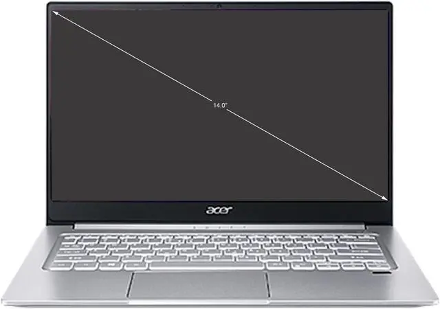 Alt view image 2 of 12 - Acer Laptop Swift 3 SF314-59-73UP Intel Core i7 11th Gen 1165G7 (2.80 GHz) 8 GB LPDDR4X Memory 512 GB NVMe SSD Intel Iris Xe Graphics 14.0" Windows 10 Home 64-bit - Intel EVO Platform
