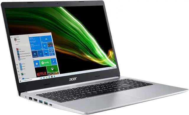 Alt view image 6 of 12 - Acer Laptop Aspire 5 Thin and Light Laptop A515-45-R2B5 AMD Ryzen 5 5000 Series 5500U (2.10 GHz) 8 GB Memory 512 GB NVMe SSD AMD Radeon Graphics 15.6" Windows 10 Home 64-bit