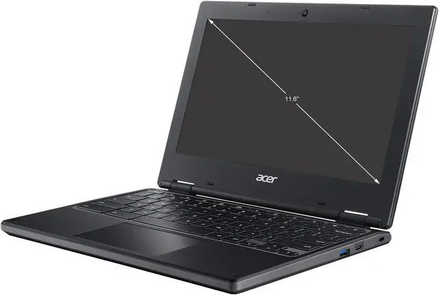 Alt view image 2 of 3 - Acer GRADE A Chromebook AMD A4-9120C 4GB Memory 32 GB eMMC SSD 11.6" Chrome OS C721-25AS