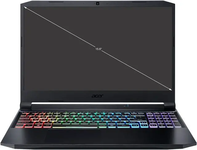 Alt view image 2 of 18 - Acer Nitro 5 - 15.6" GeForce RTX 3060 Laptop GPU - AMD Ryzen 5 5600H  - 16GB Memory - 512 GB PCIe SSD - Windows 10 Home 64-bit - Gaming Laptop - 144 Hz IPS (AN515-45-R21A )